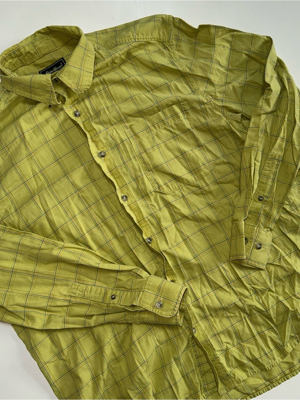 Men's Plaid Button-Up Shirt
